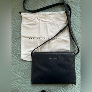 AUTHENTIC Marc Jacobs Leather Navy Blue Crossbody Bag Purse